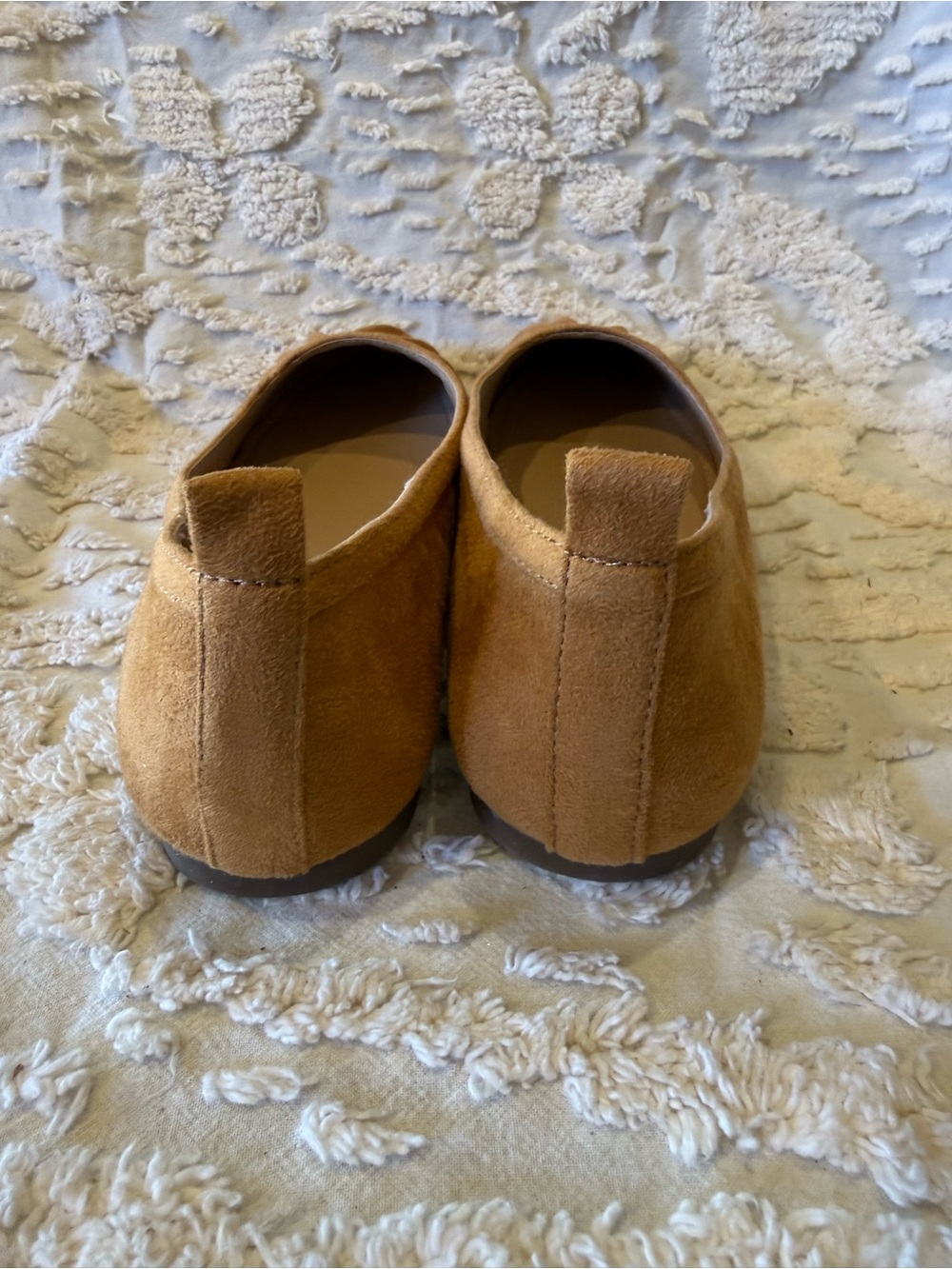 Journee Collection Women's Tan Suede Ballet Flats#655 - Picture 3 of 4